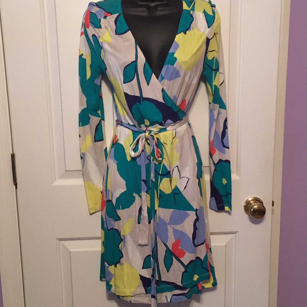 Old Navy long sleeve wrap dress